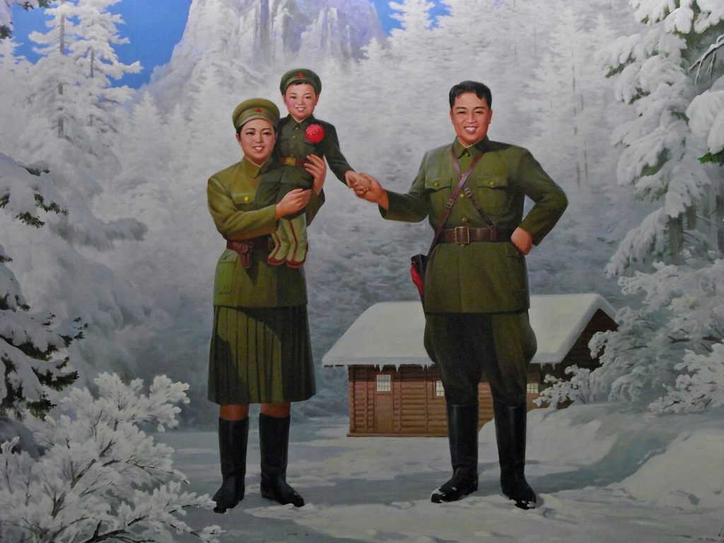 dipinto della nascita di Kim Jong-il