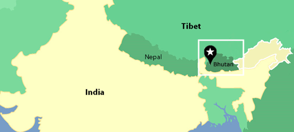 bhutan mappa politica